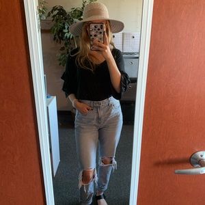 American Eagle Layered-Sleeve Top